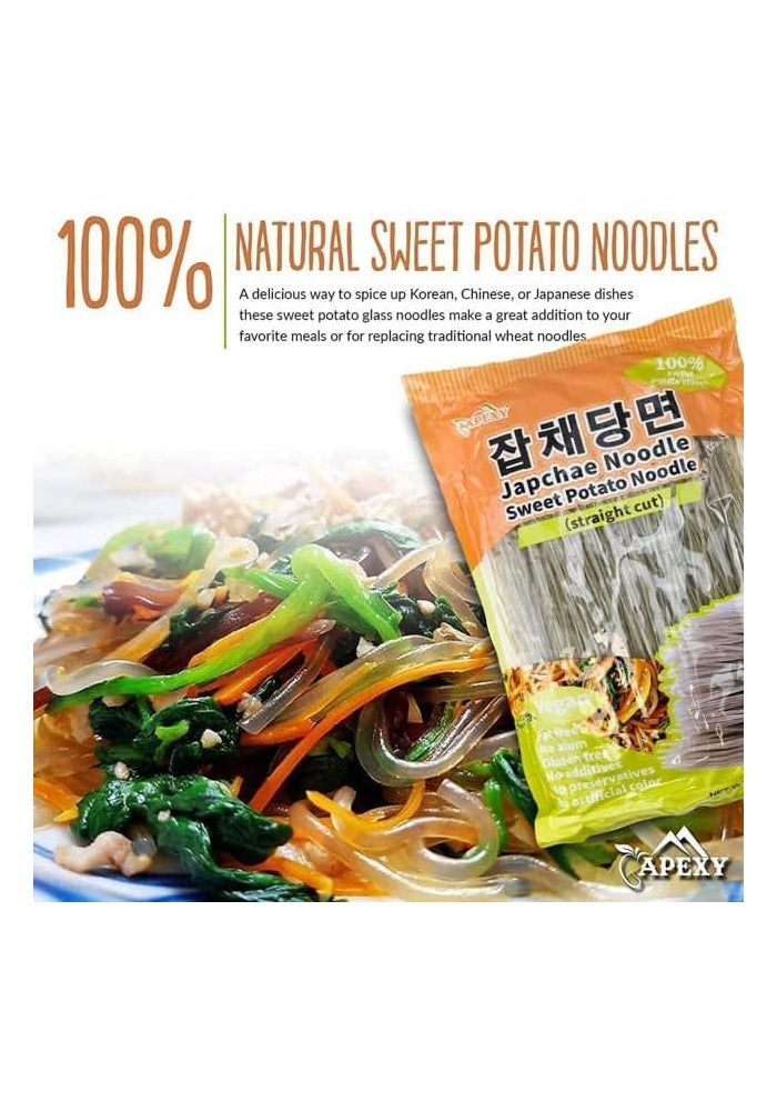 APEXY Japchae Sweet Potato Noodles - Gluten-Free, Fat-Free, 10.58oz - Image 3